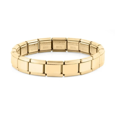 Gold Italian Charm Bracelet Base
