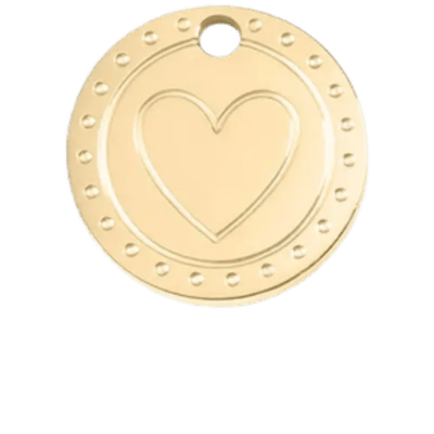 Coin Heart Charm - The Ky Collection