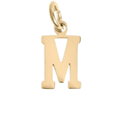 Gold M Charm - The Ky Collection