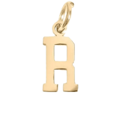 Gold R Charm - The Ky Collection