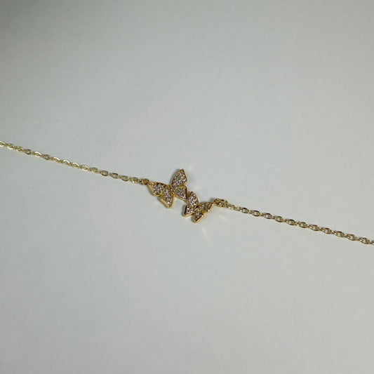 Pavé Butterfly Kisses Bracelet - The Ky Collection