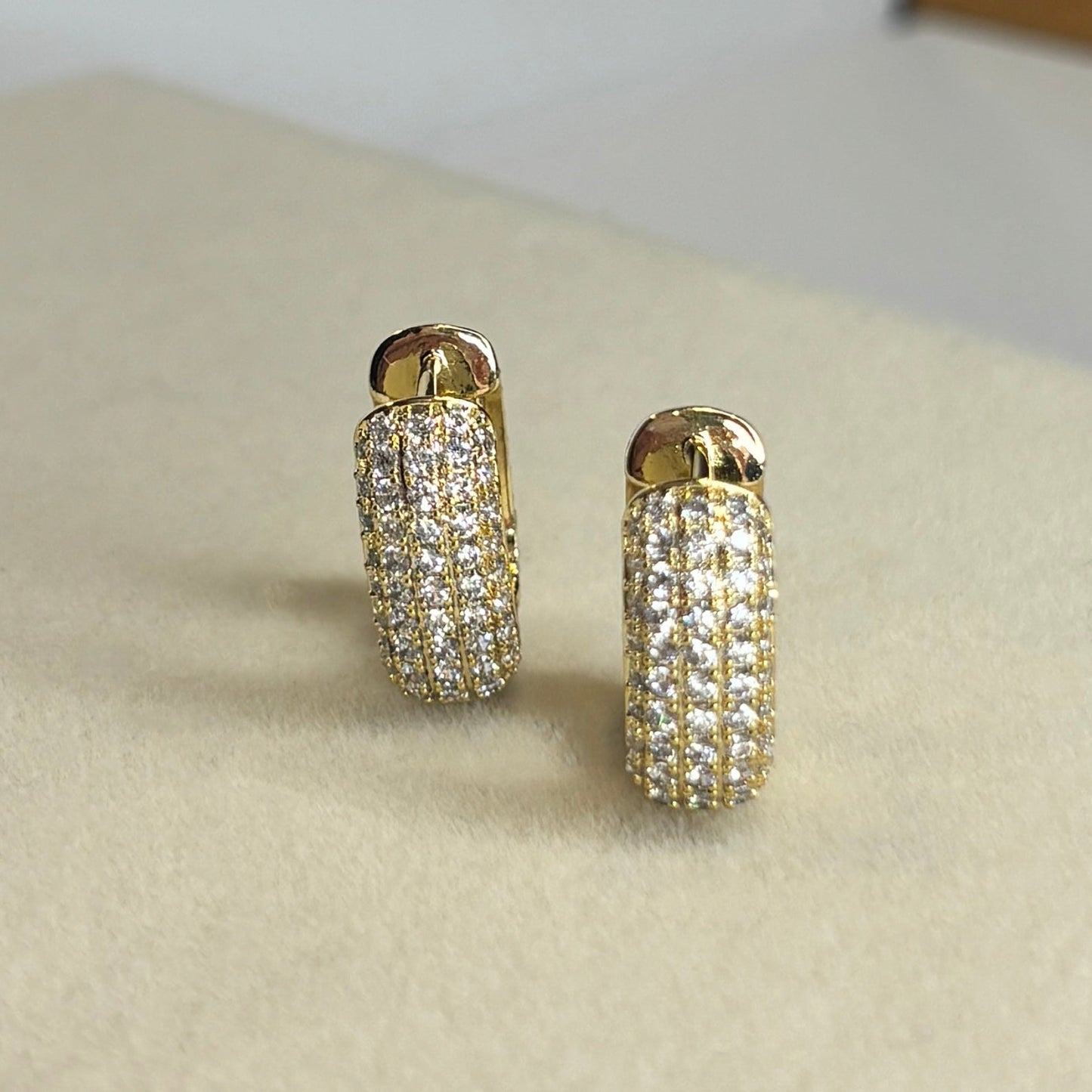 Pavé Midnight Hoop Earrings - The Ky Collection