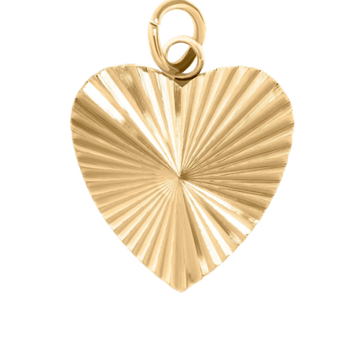 Textured Heart Charm - The Ky Collection