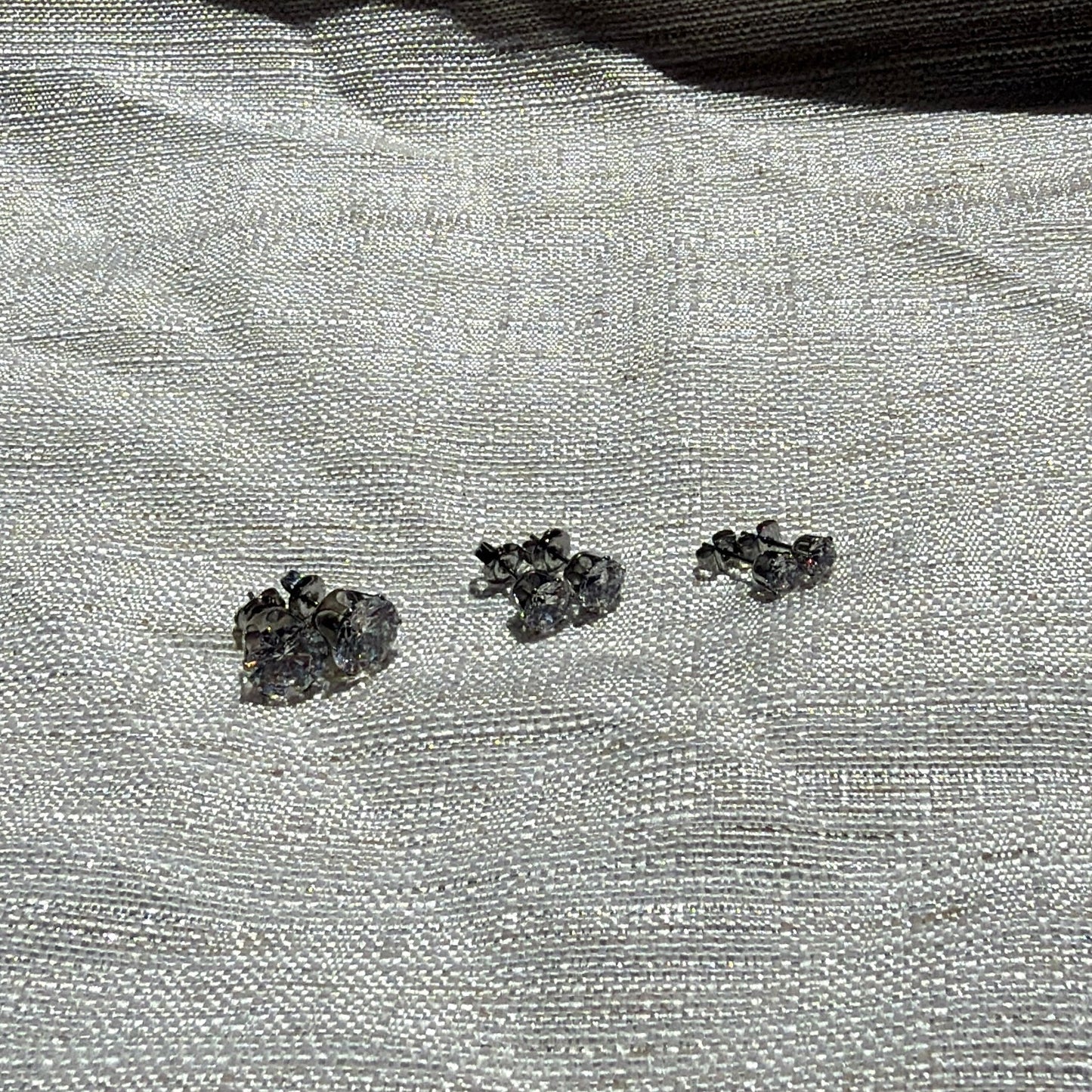 Waterproof Round Crystal Stud Earrings - The Ky Collection