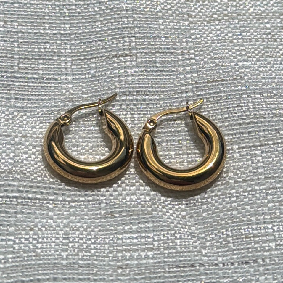Waterproof Chunky Hoop Earrings
