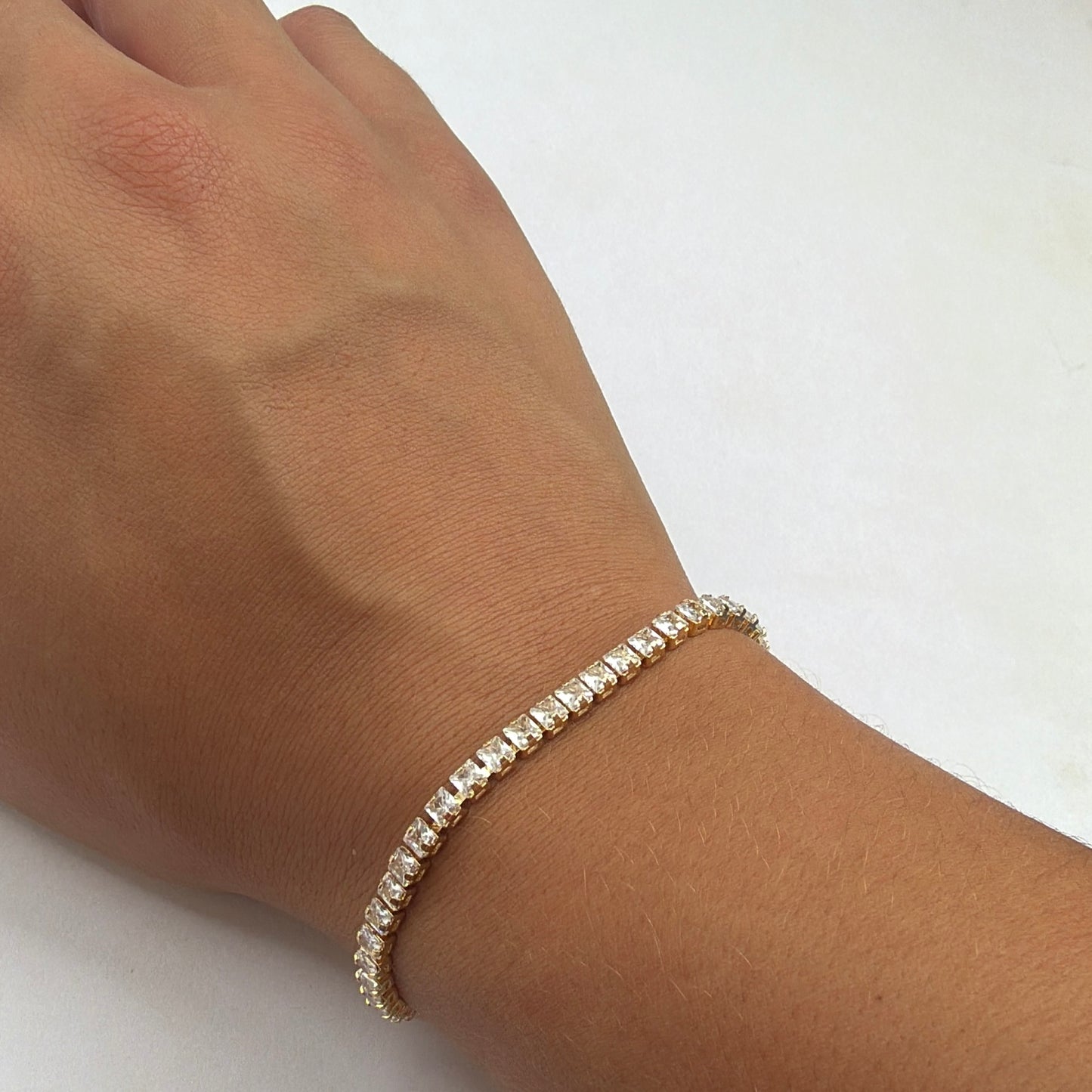 18k Gold-Filled Tennis Bracelet