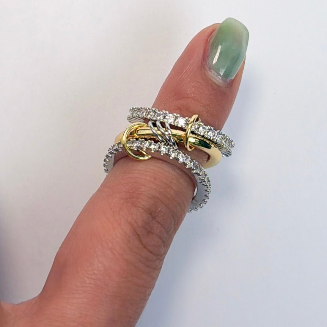14k Gold Filled Mixed Metal Ring - The Ky Collection
