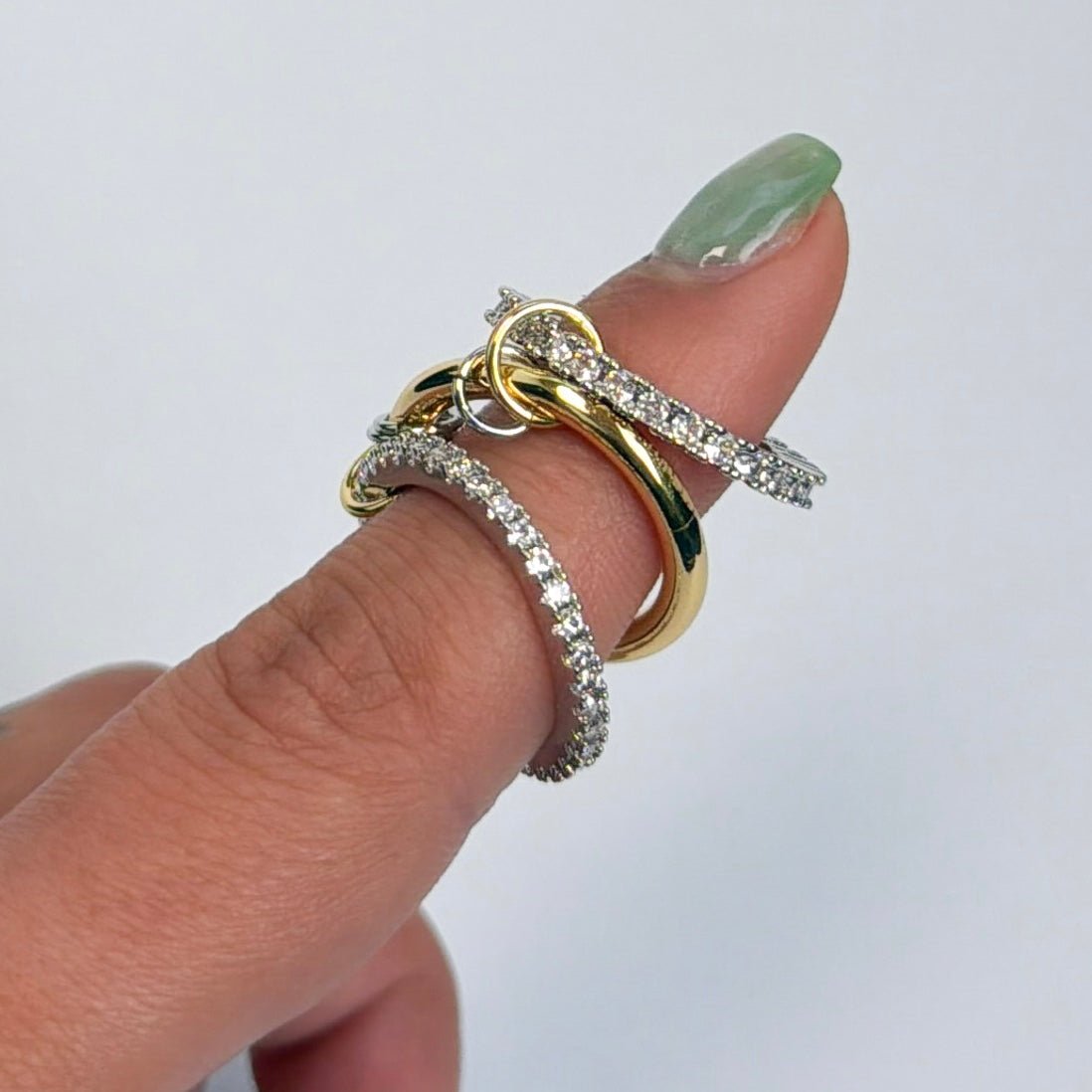 14k Gold Filled Mixed Metal Ring - The Ky Collection