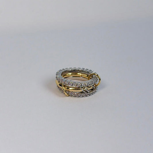 14k Gold Filled Mixed Metal Ring - The Ky Collection