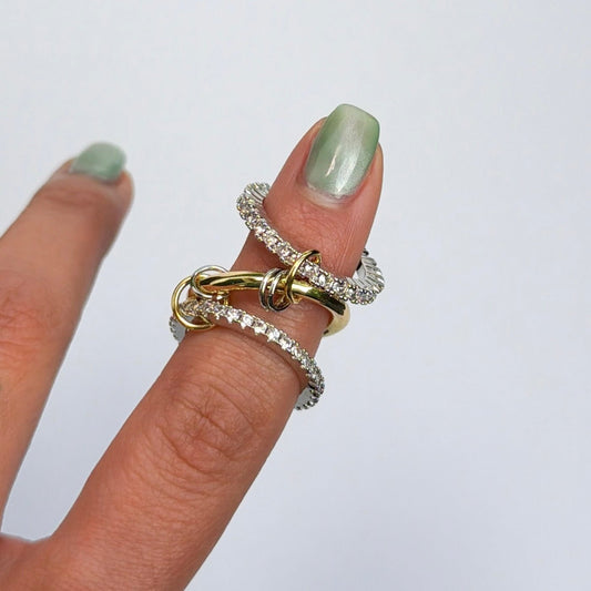 14k Gold Filled Mixed Metal Ring - The Ky Collection