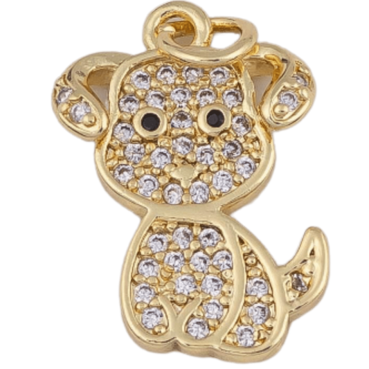 18k Gold PVD Dog Charm - The Ky Collection