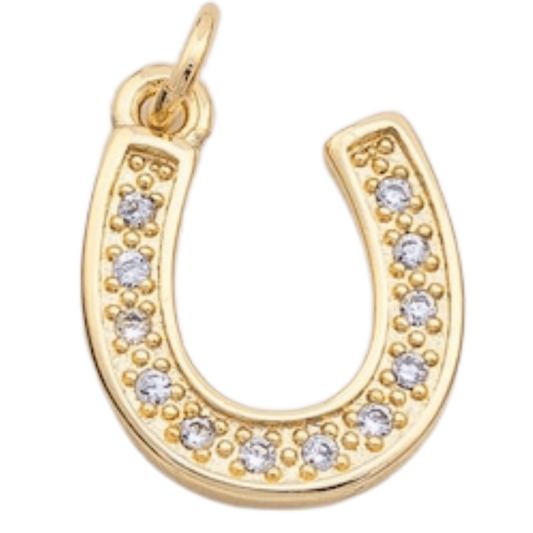 18k Gold PVD Horseshoe Charm - The Ky Collection