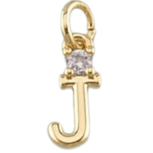 18k Gold PVD ‘J’ Charm - The Ky Collection