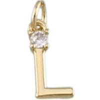 18k Gold PVD ‘L’ Charm