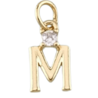 18k Gold PVD ‘M’ Charm
