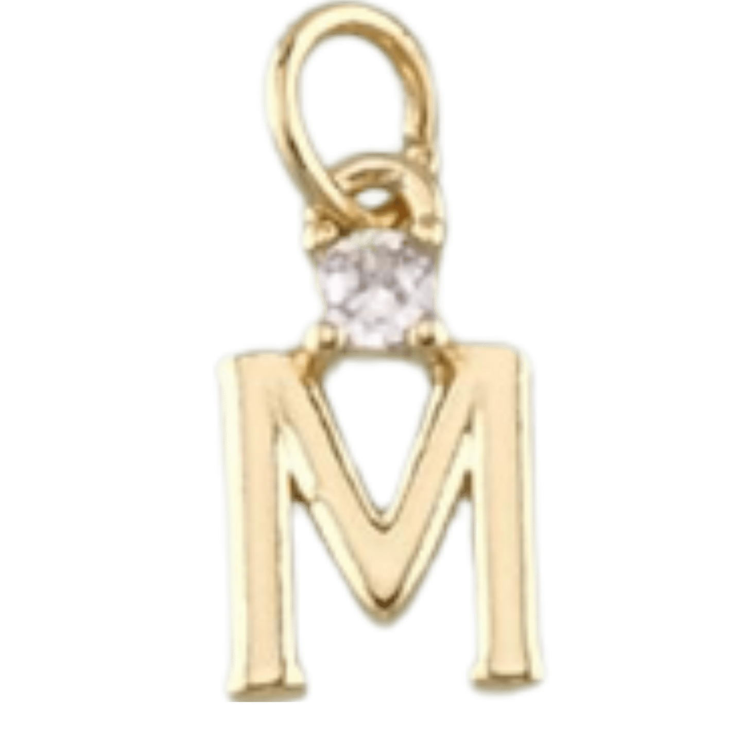 18k Gold PVD ‘M’ Charm - The Ky Collection