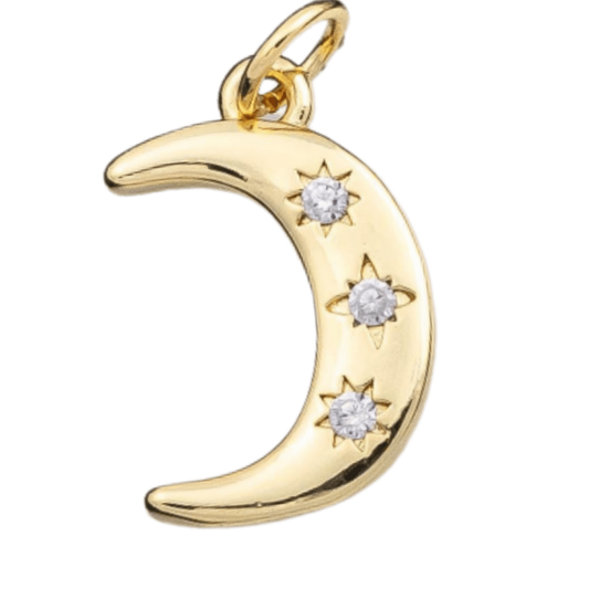 18k Gold PVD Moon Charm - The Ky Collection