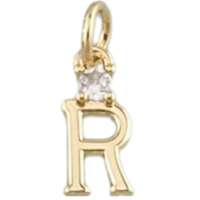 18k Gold PVD ‘R’ Charm