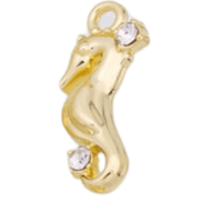 18k Gold PVD Seahorse Charm