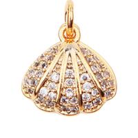 18k Gold PVD Seashell Charm