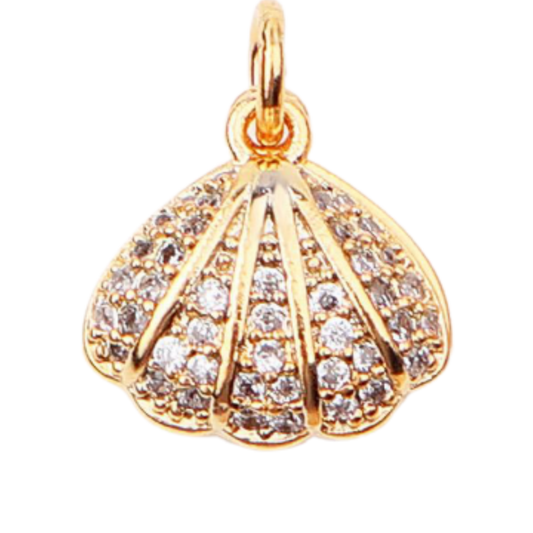 18k Gold PVD Seashell Charm - The Ky Collection