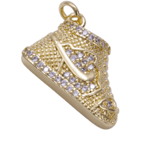 18k Gold PVD Shoe Charm