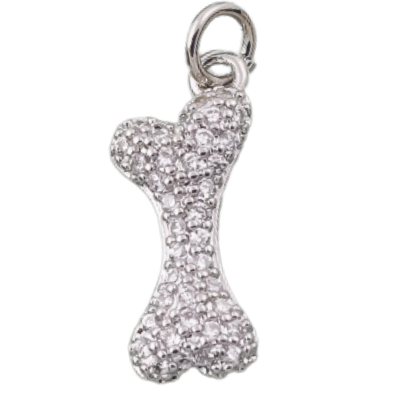 18k Gold PVD Silver Dog Bone Charm - The Ky Collection
