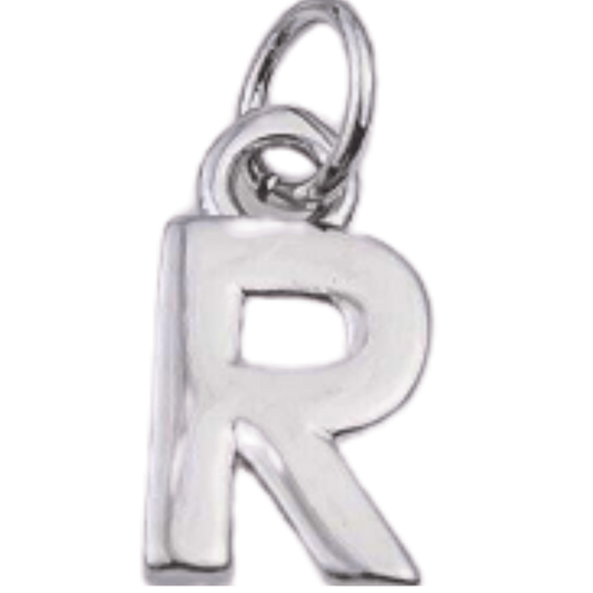 18k Gold PVD Silver ‘R’ Charm - The Ky Collection