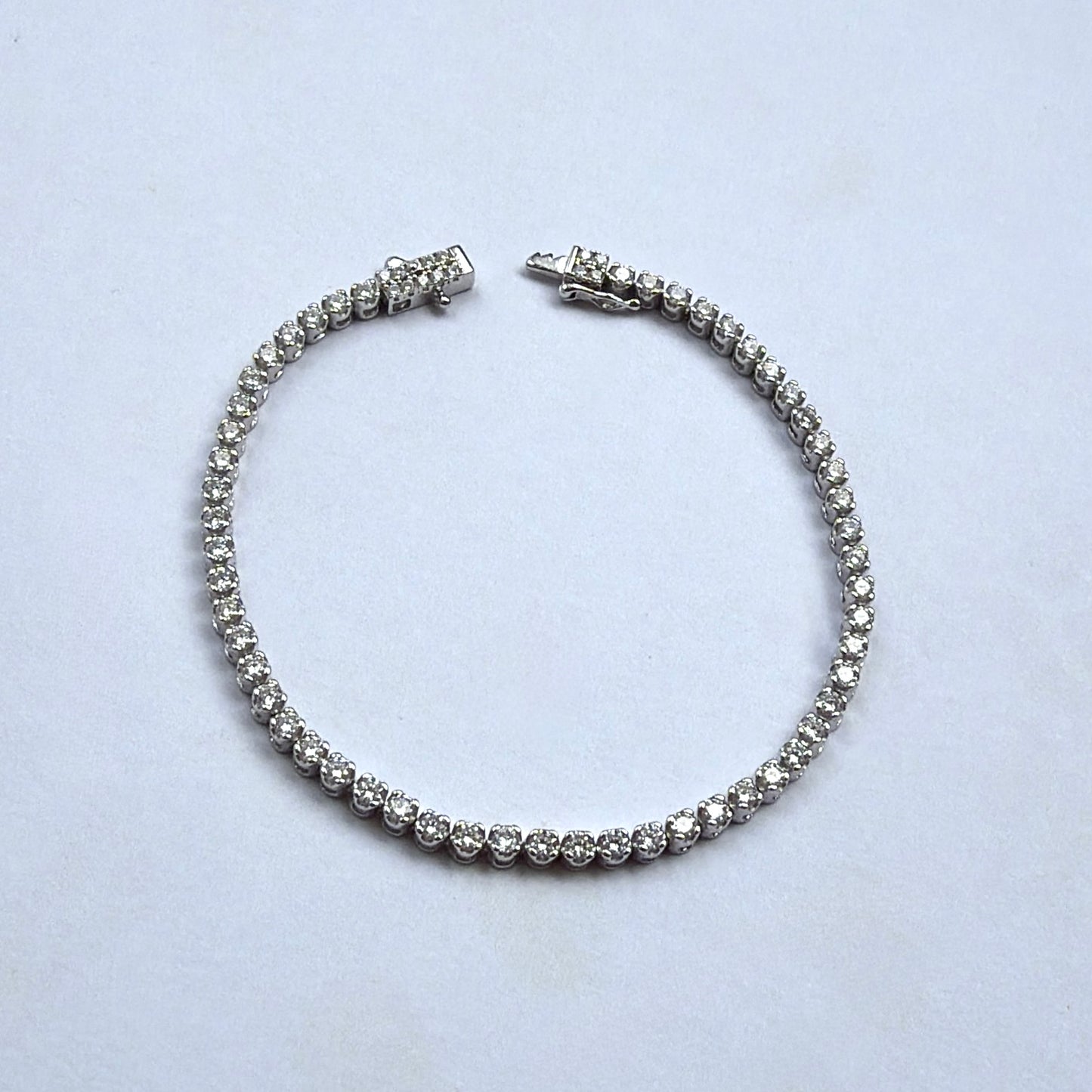 2.25mm Moissanite Tennis Bracelet