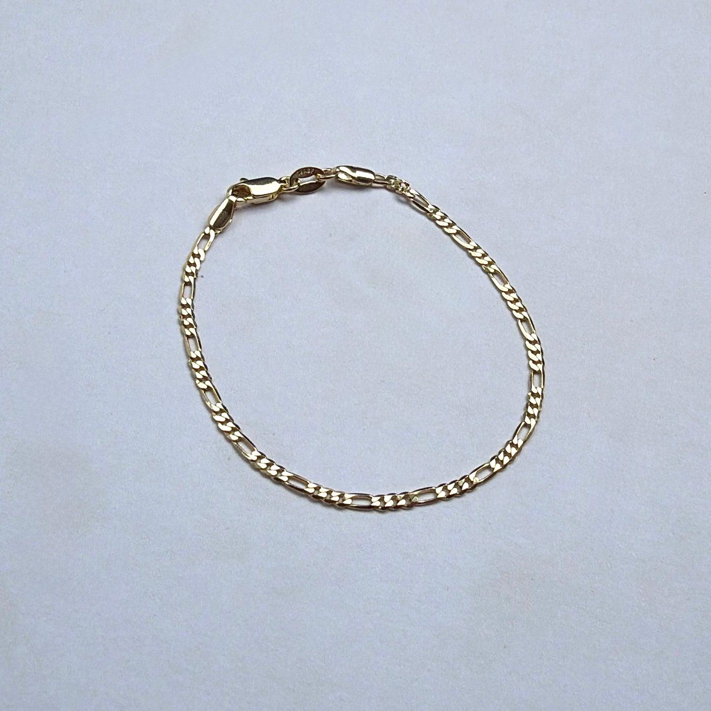 18k Gold-Filled Figaro Chain Bracelet