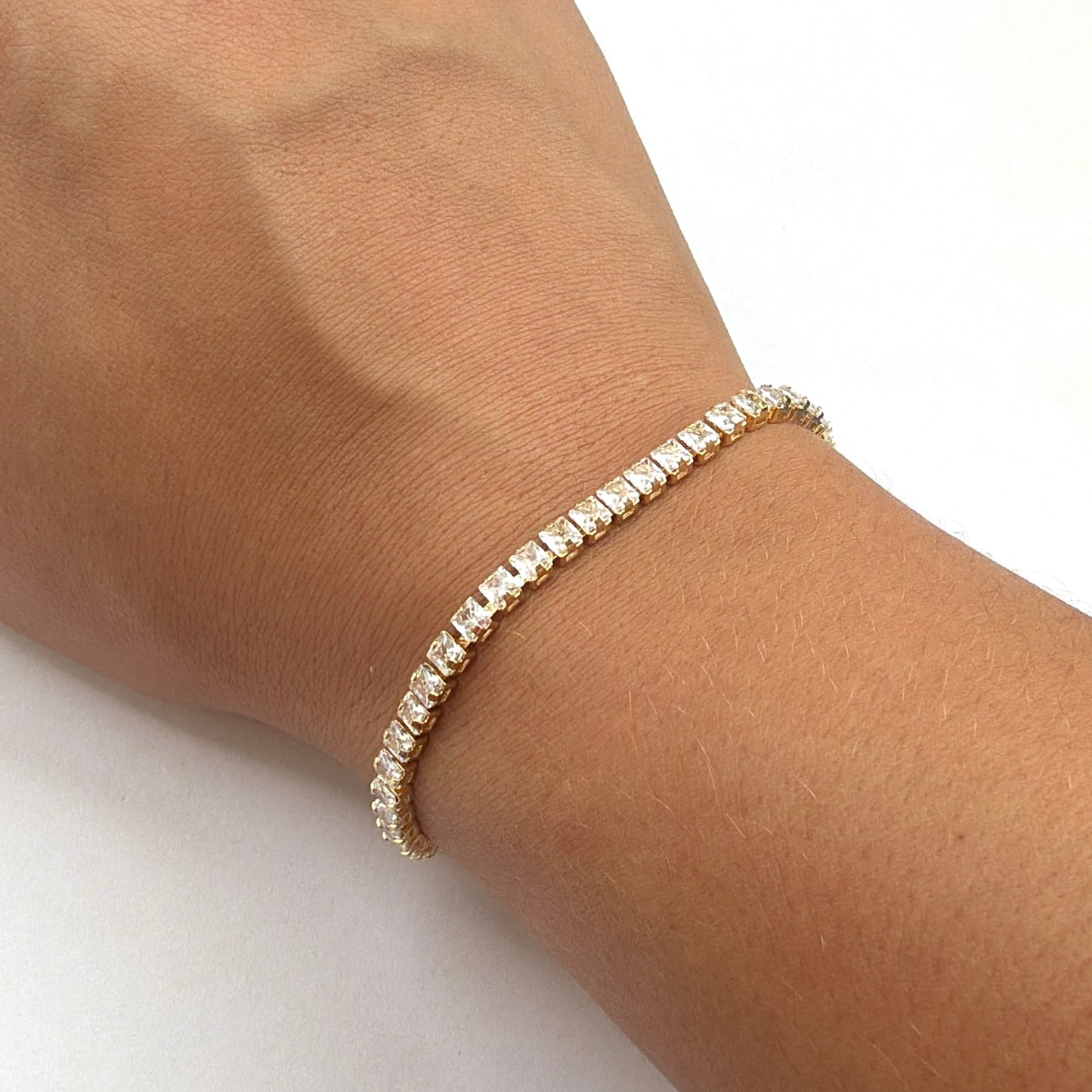 18k Gold-Filled Tennis Bracelet