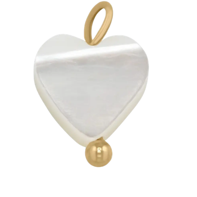 Freshwater Pearl Heart Charm
