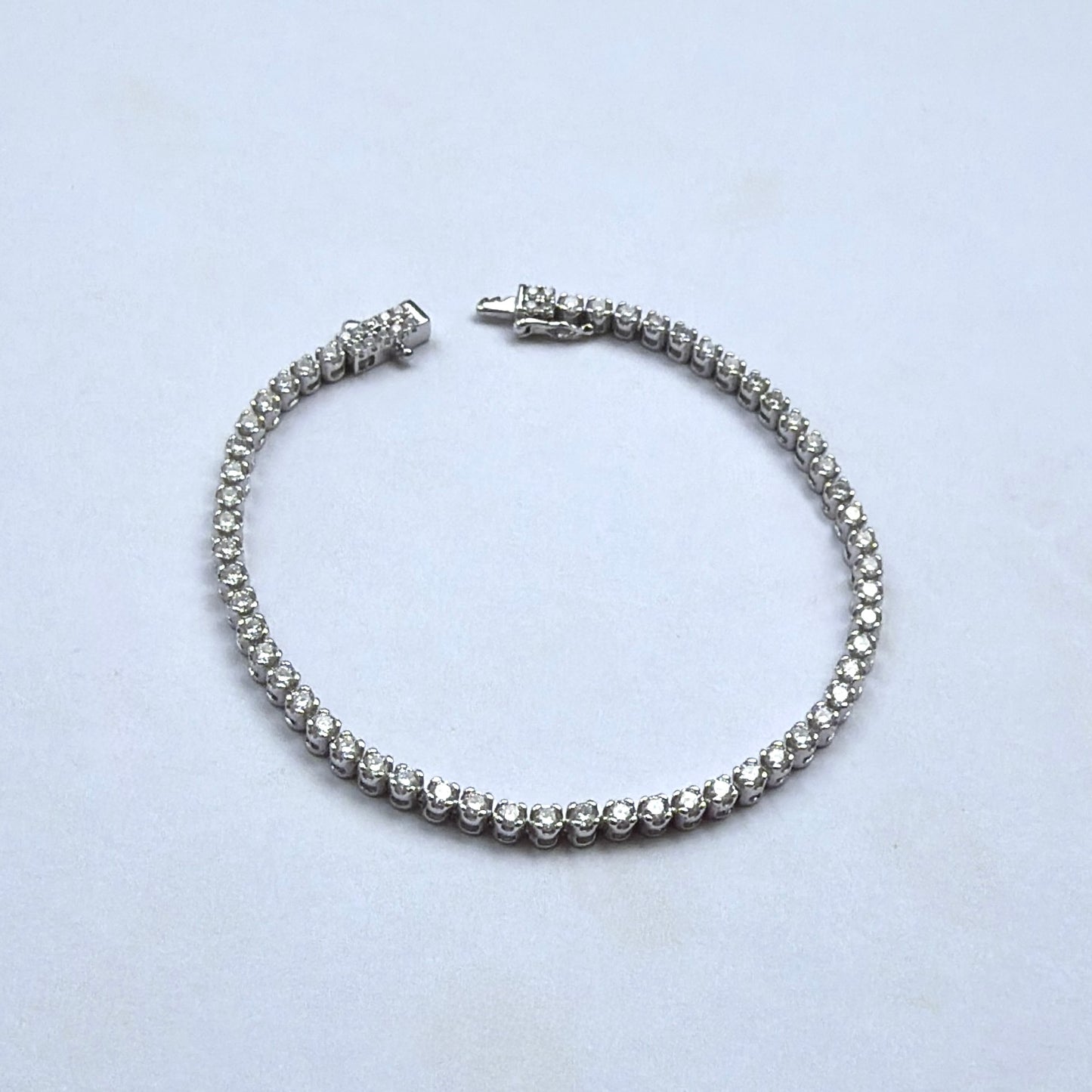 2.25mm Moissanite Tennis Bracelet