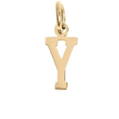 Gold Y Charm