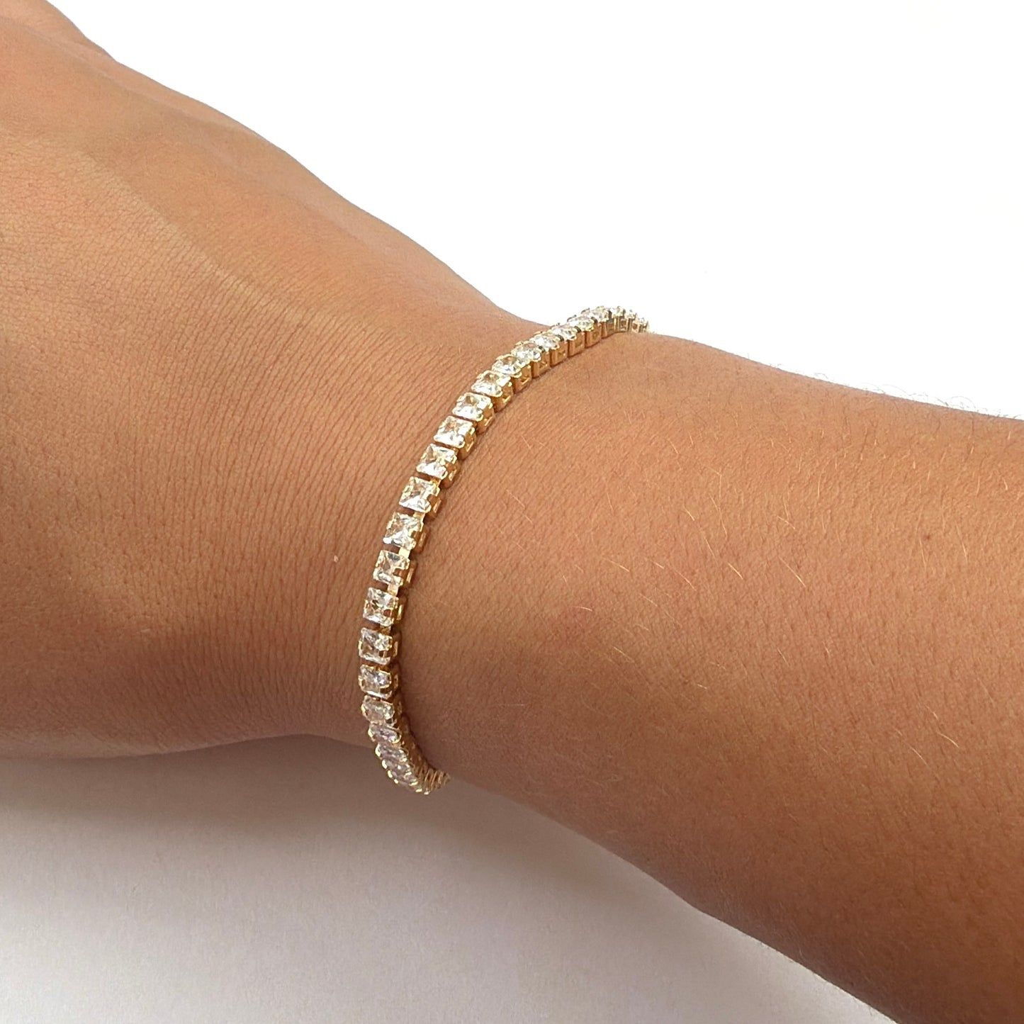 18k Gold-Filled Tennis Bracelet