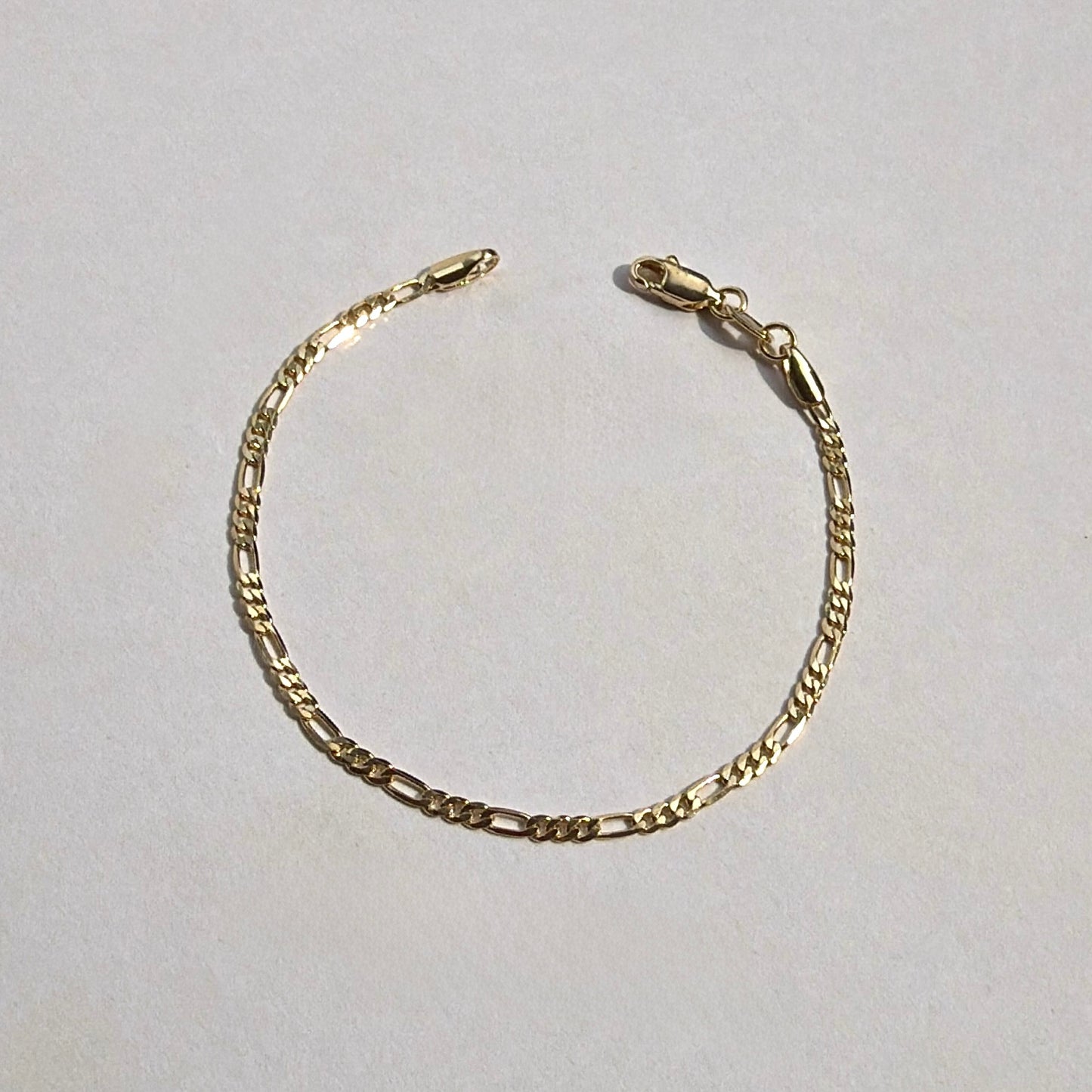 18k Gold-Filled Figaro Chain Bracelet