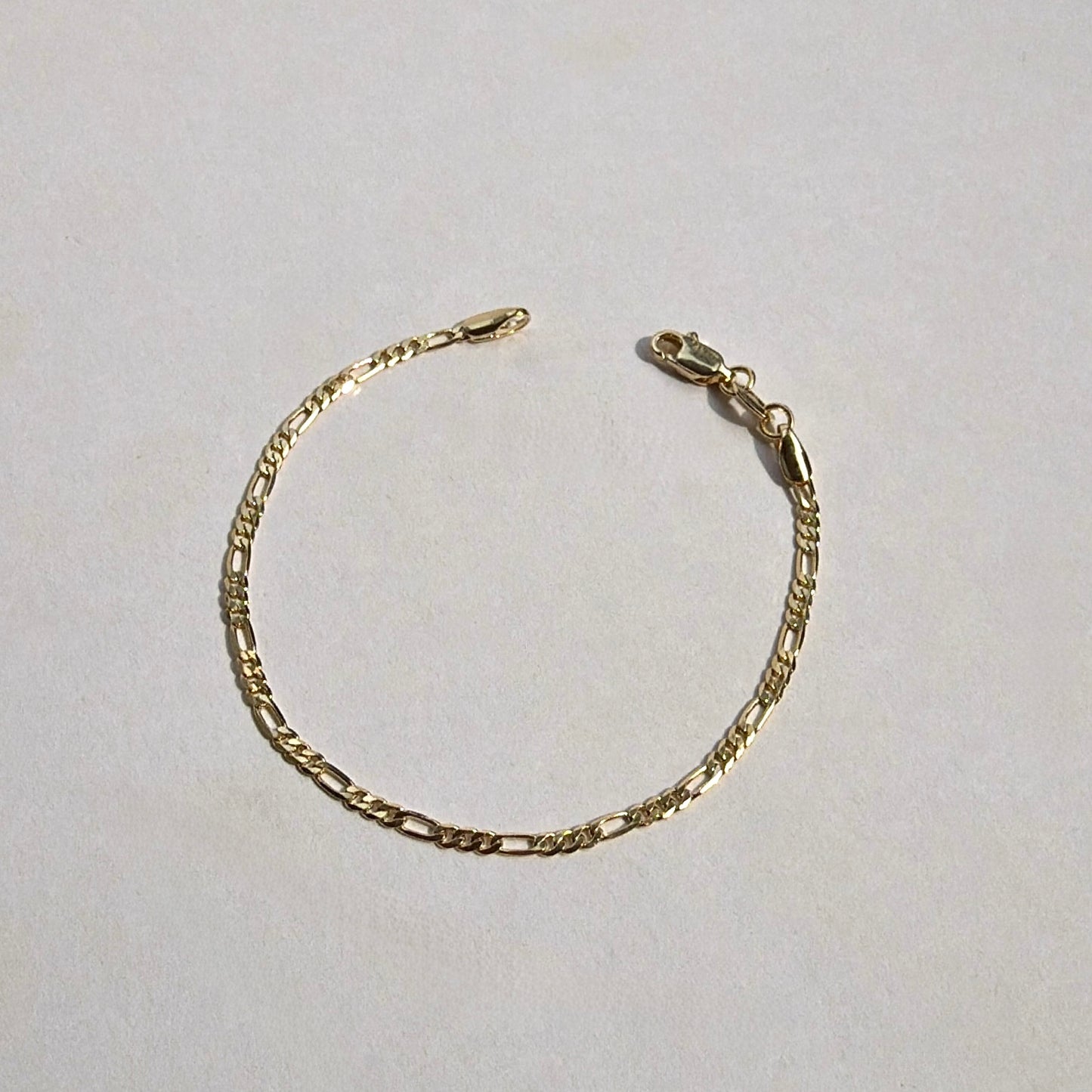 18k Gold-Filled Figaro Chain Bracelet