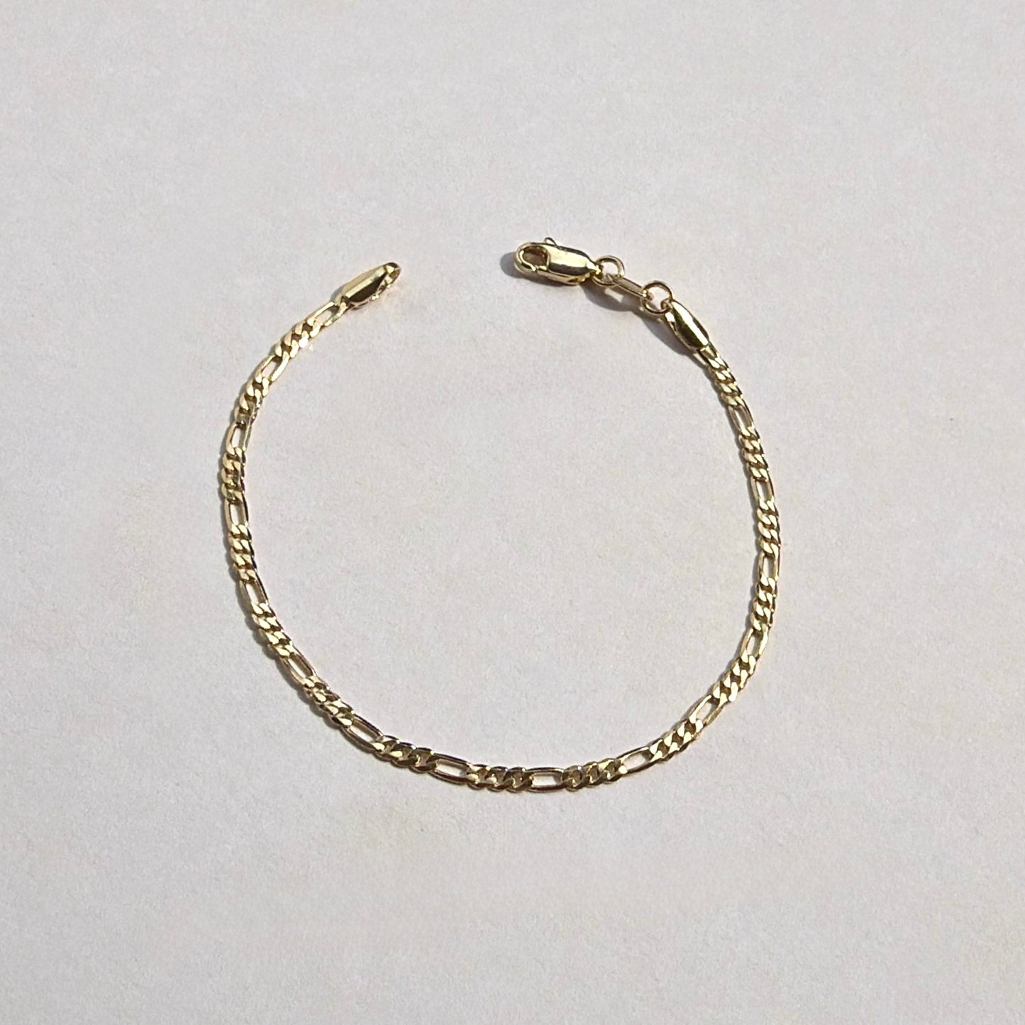 18k Gold-Filled Figaro Chain Bracelet