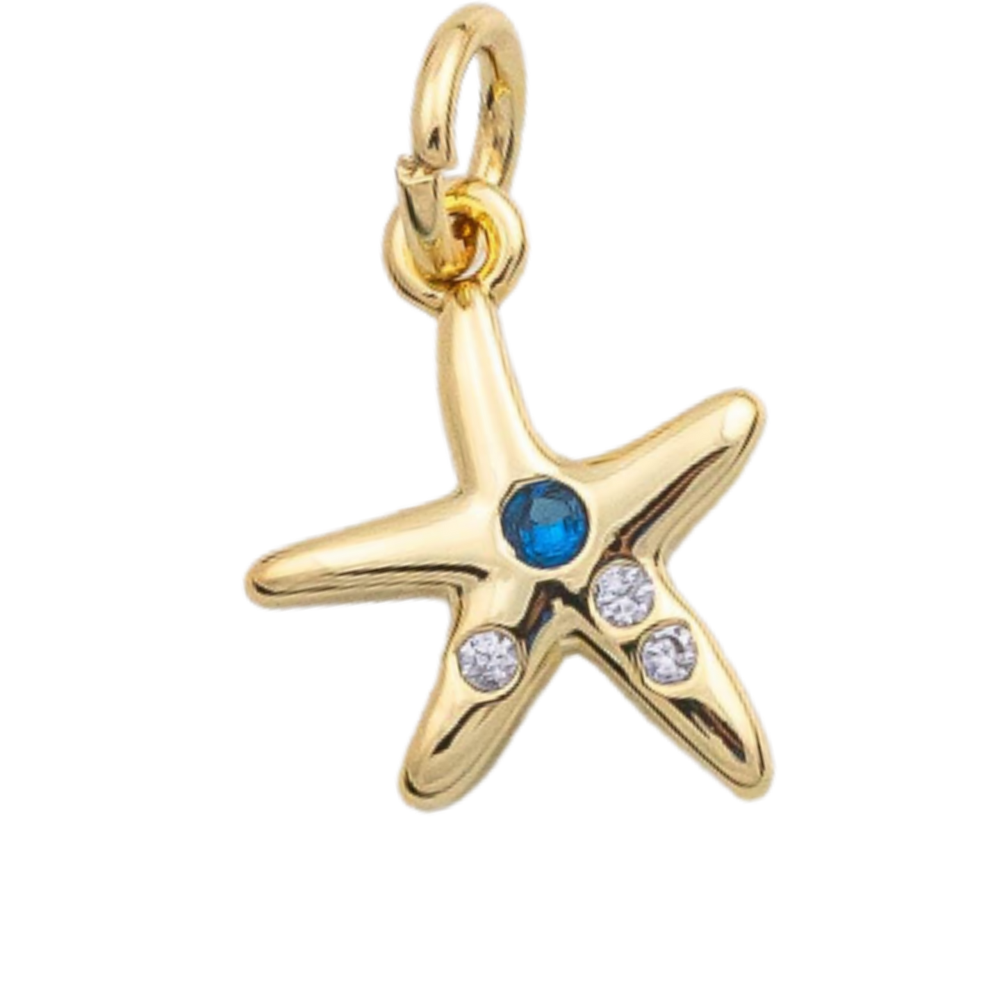 Blue Studded Starfish Charm