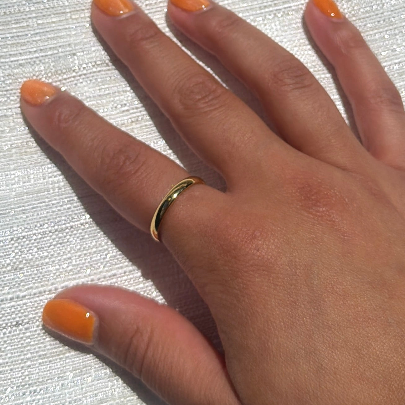 Classic Waterproof Gold Stacking Ring