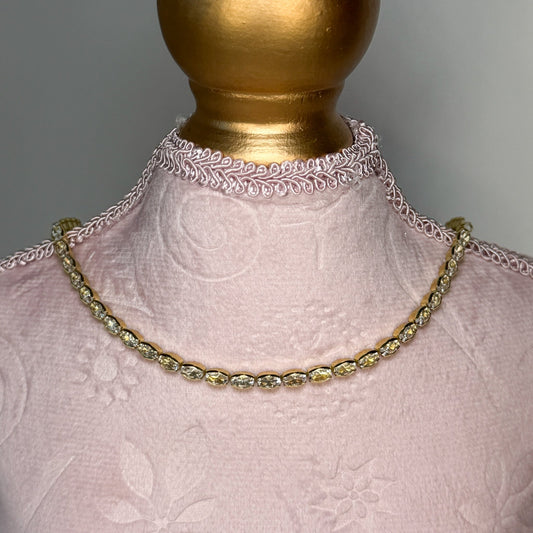 Alease Oval Tennis Necklace - The Ky Collection