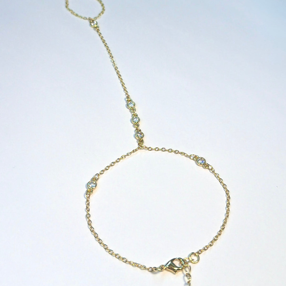 Bezel Link Hand Chain - The Ky Collection