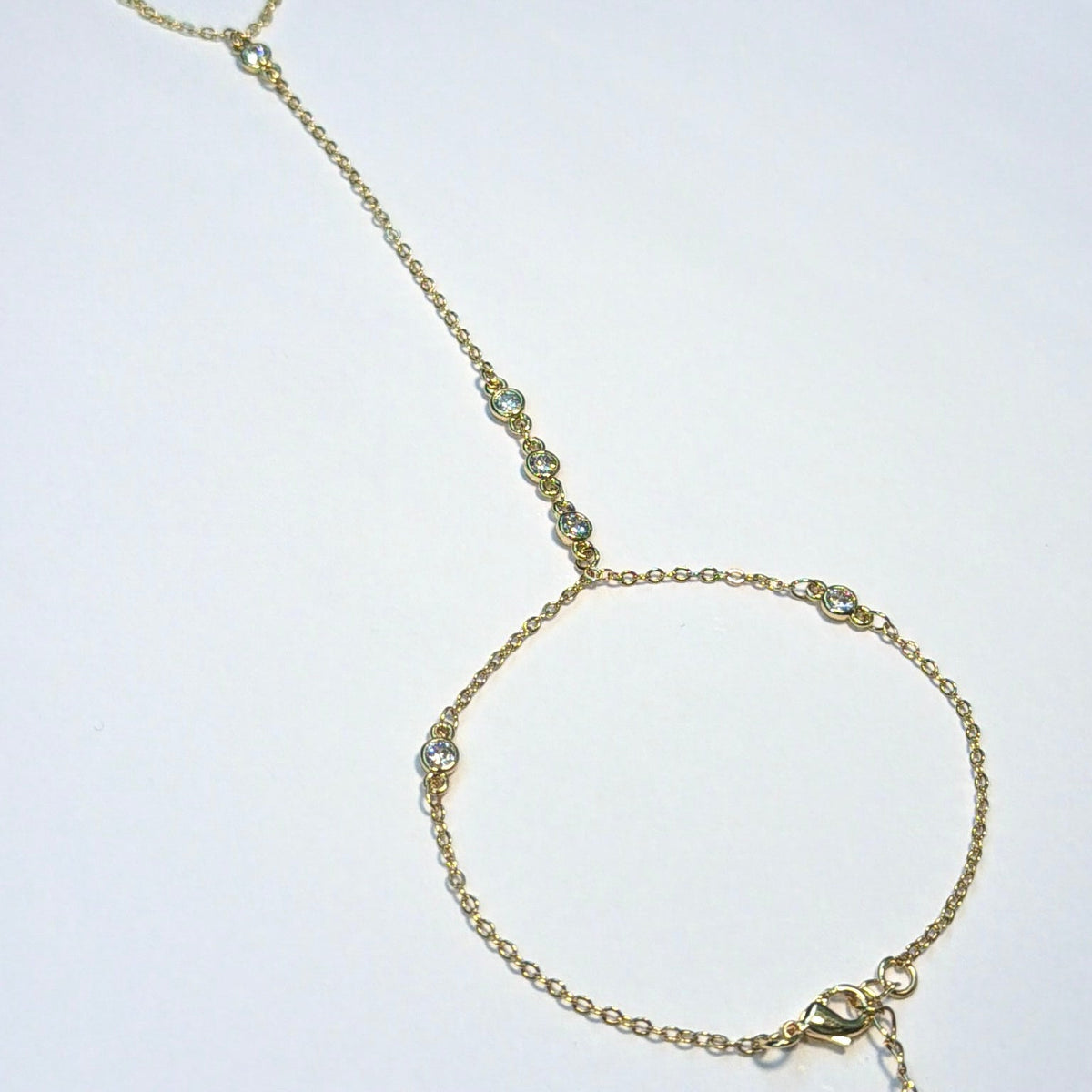 Bezel Link Hand Chain - The Ky Collection