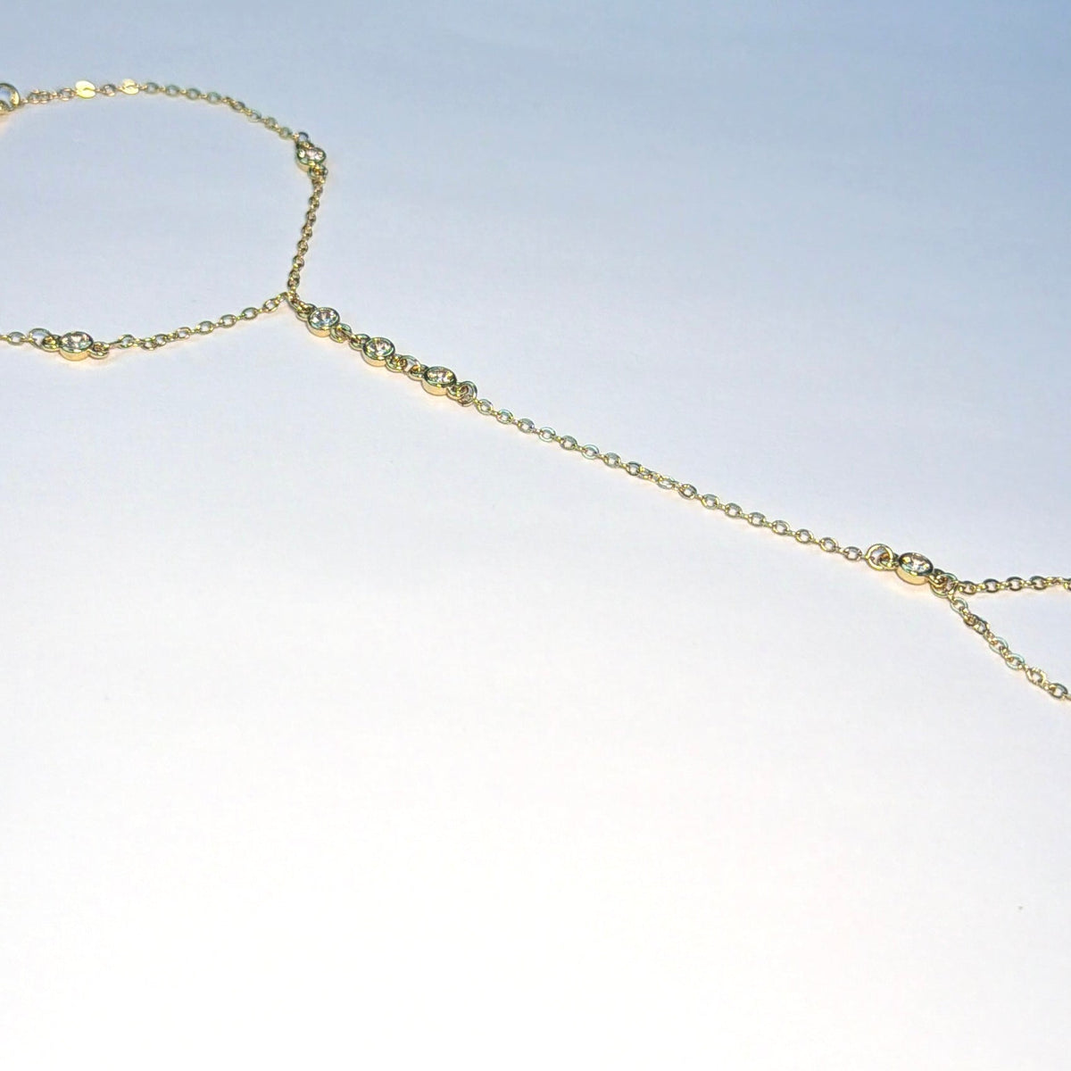 Bezel Link Hand Chain - The Ky Collection