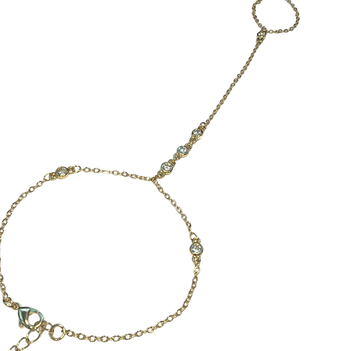Bezel Link Hand Chain - The Ky Collection