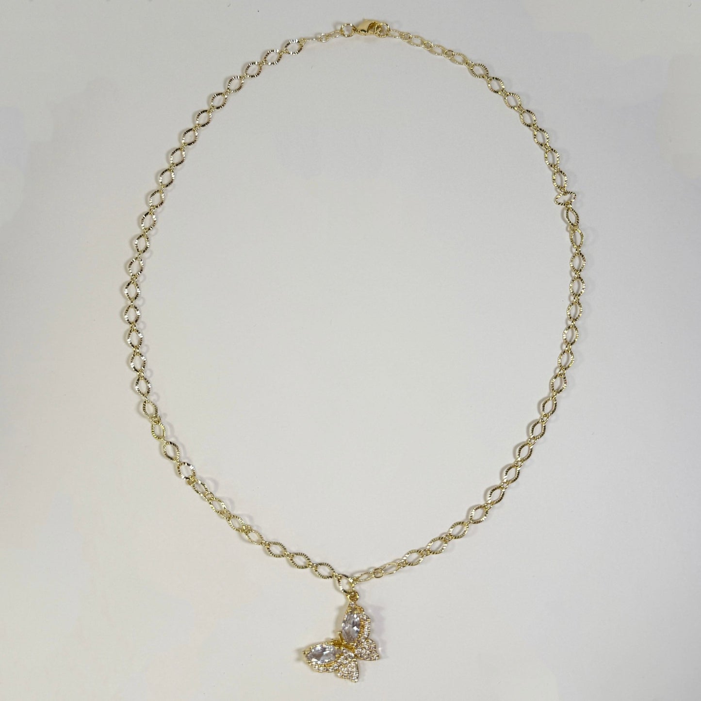 Butterfly Kisses Necklace | Dainty Gold Necklace