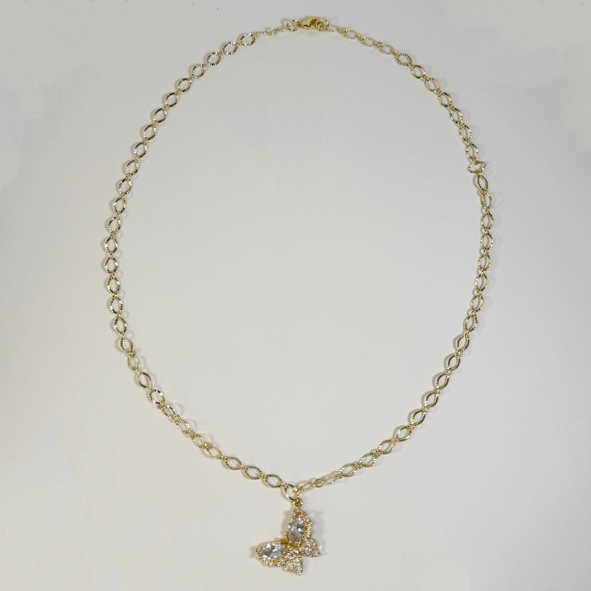 Butterfly Kisses Necklace | Dainty Gold Necklace