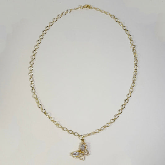 Butterfly Kisses Necklace | Dainty Gold Necklace