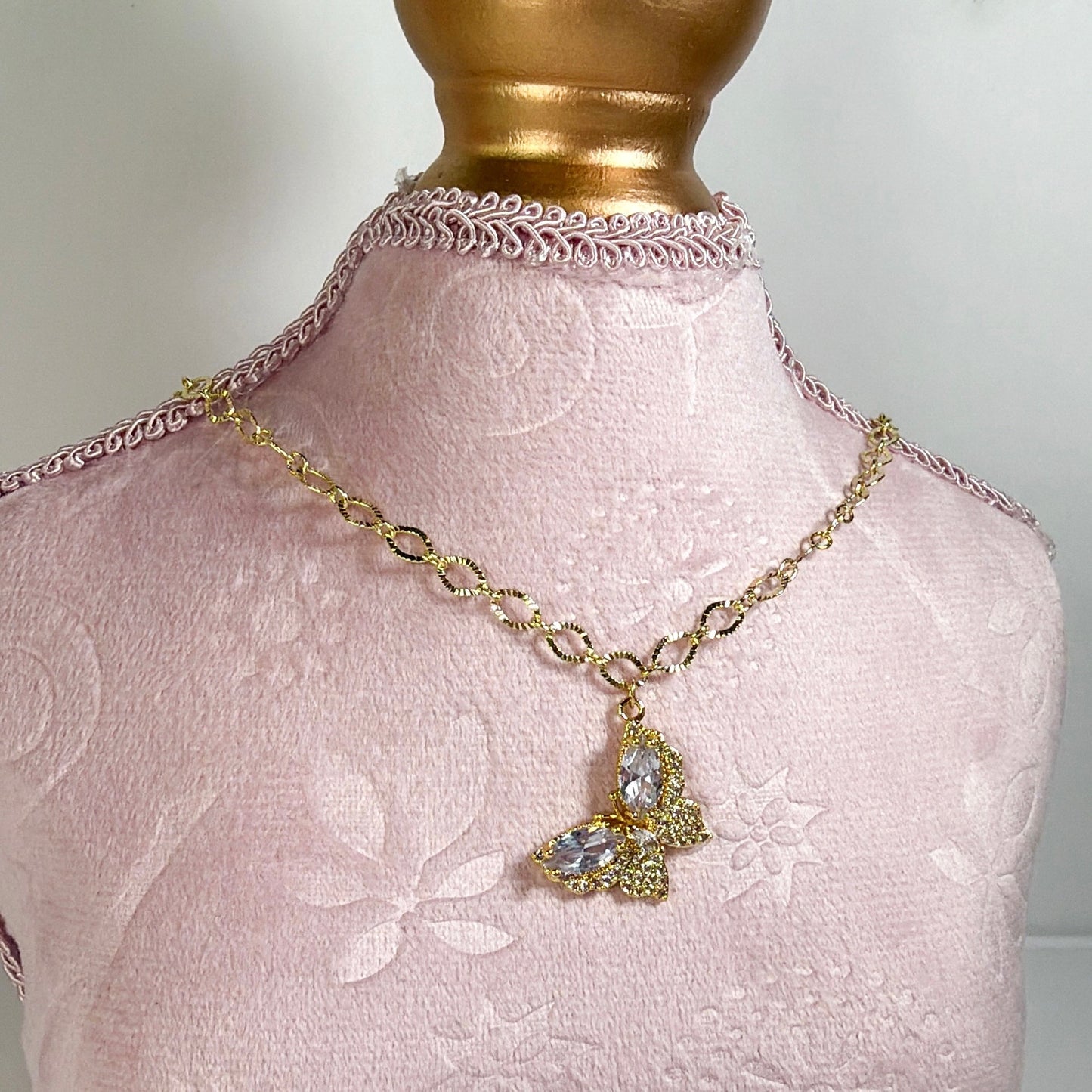 Butterfly Kisses Necklace | Dainty Gold Necklace