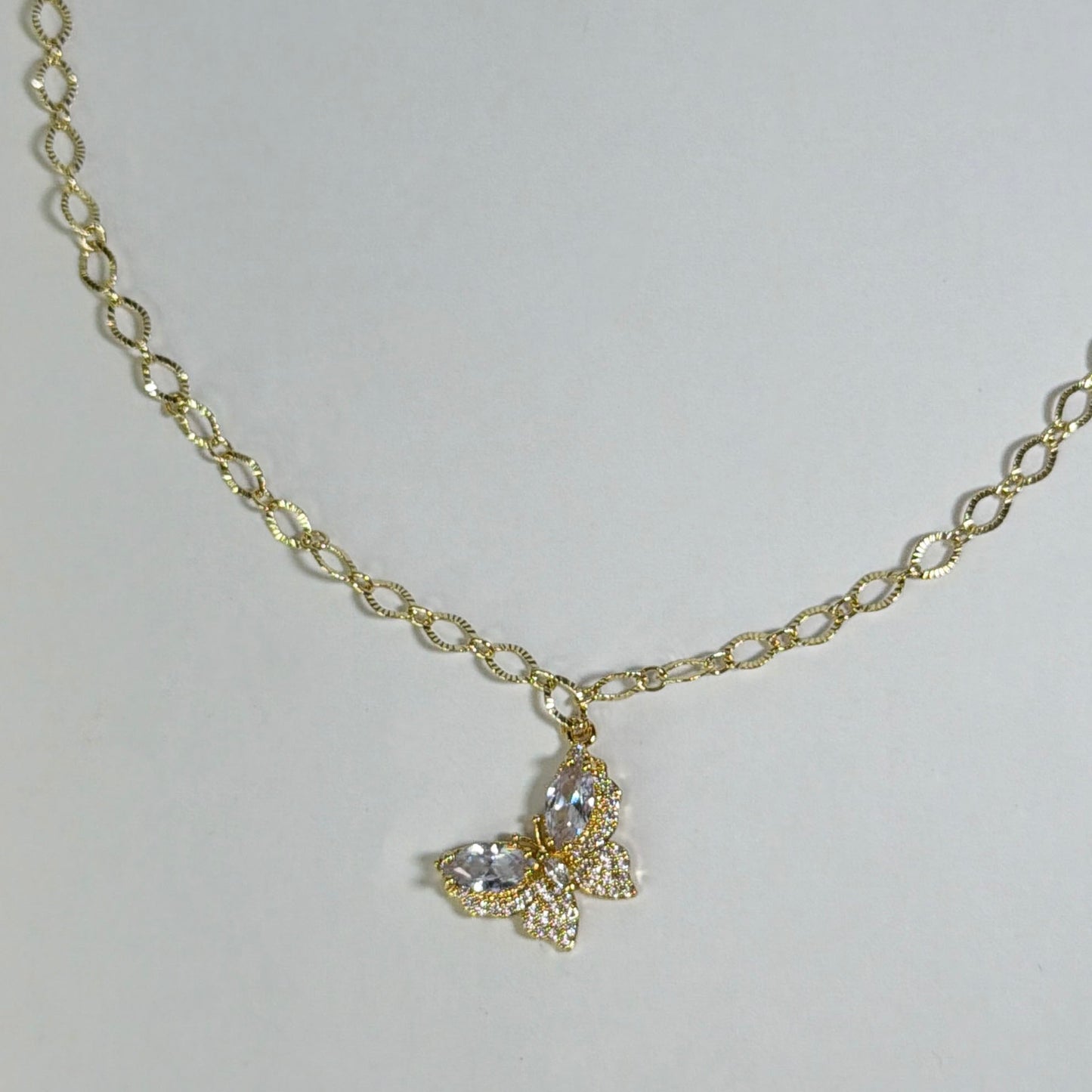 Butterfly Kisses Necklace | Dainty Gold Necklace
